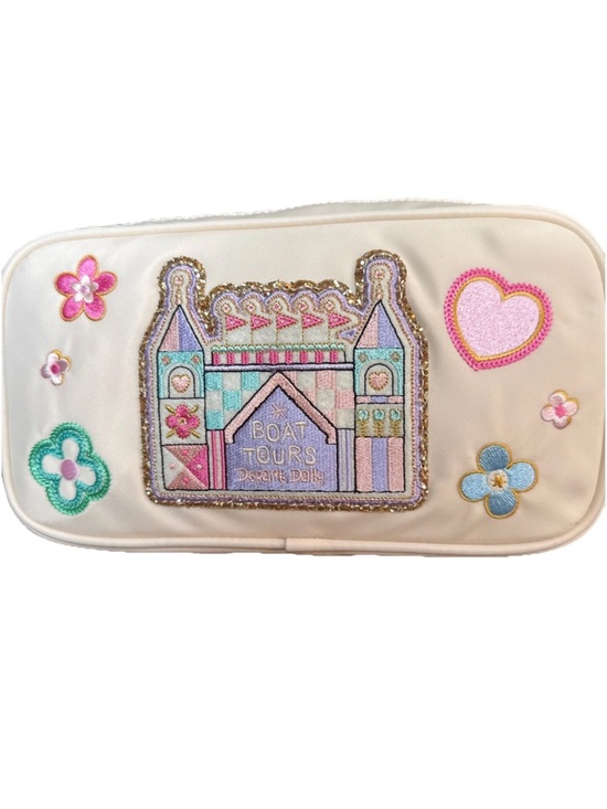 Stoney Clover Lane Handbags - Disney Stoney Clover Lane It’s A Small World Small Pouch Boat Tour Patch NWT’s!